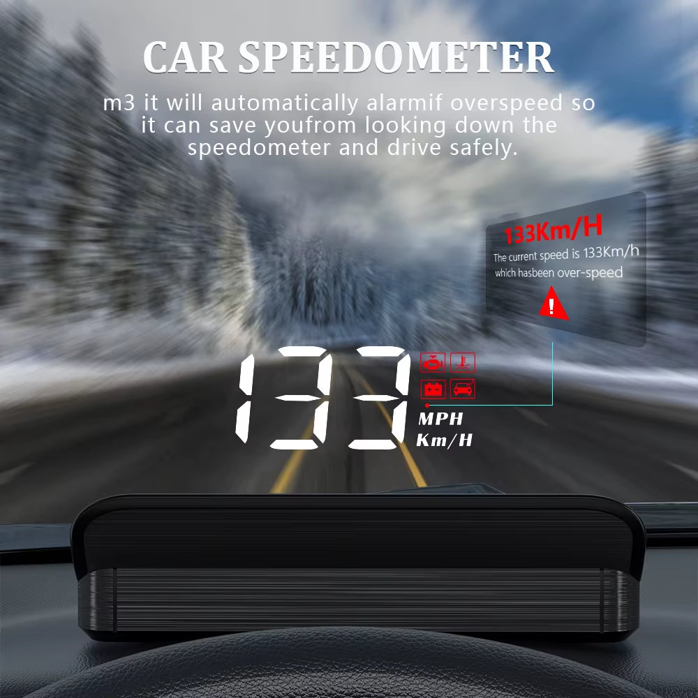 WYING M3 OBD2 GPS HUD Digital Speedometer for Cars